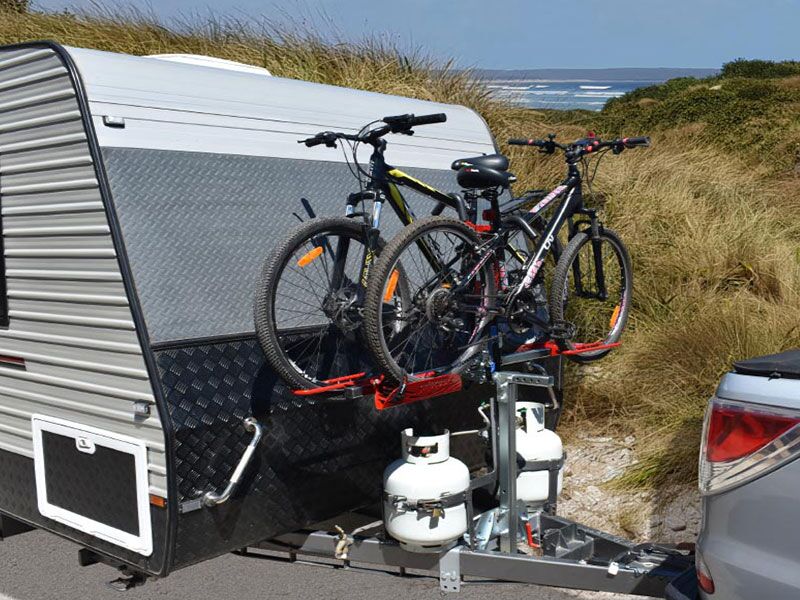 Trailer Bike Arvika Bike Rack Arvika 7003AFT@B Teardrop Trailer A